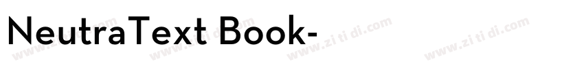 NeutraText Book字体转换